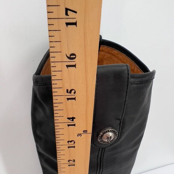 The Frye Company Black Leather Tall Riding Boots Women’s Size 7B - Picture 14 of 14